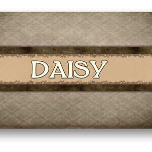 Personalized &quot;Chocolate Silk&quot; Pet Food Mat