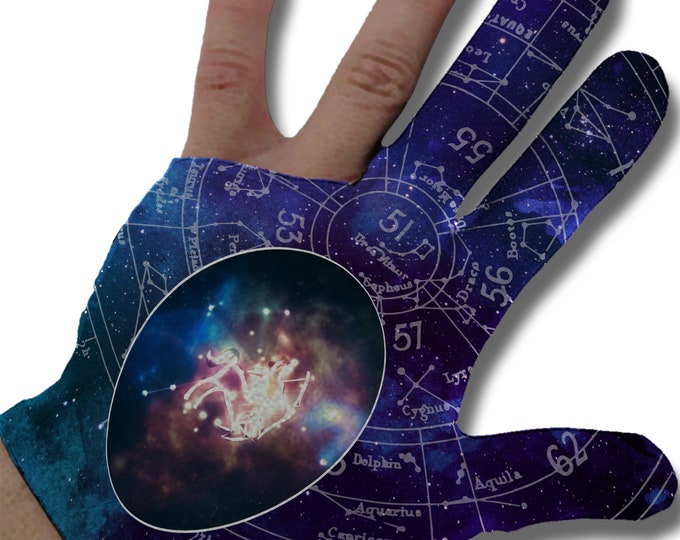 Zodiac - Sagittarius Constellation Billiard Glove