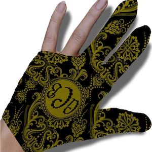 Monogrammed Paisley Billiard Glove