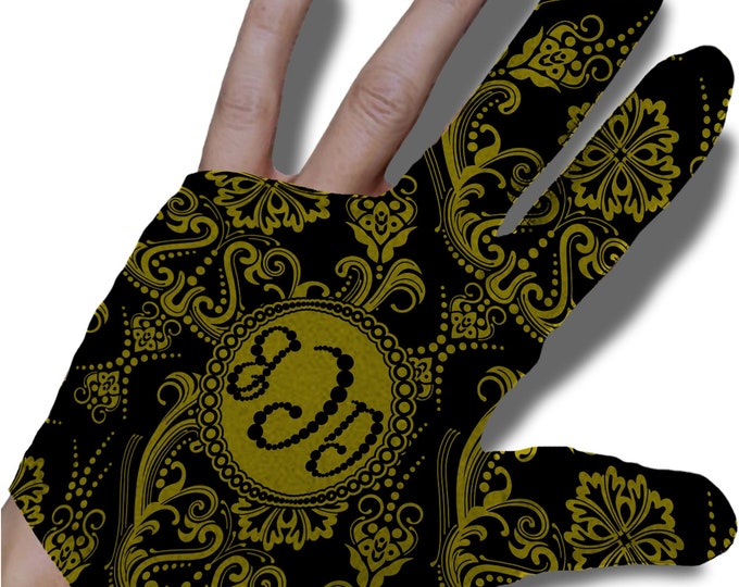 Monogrammed Paisley Billiard Glove