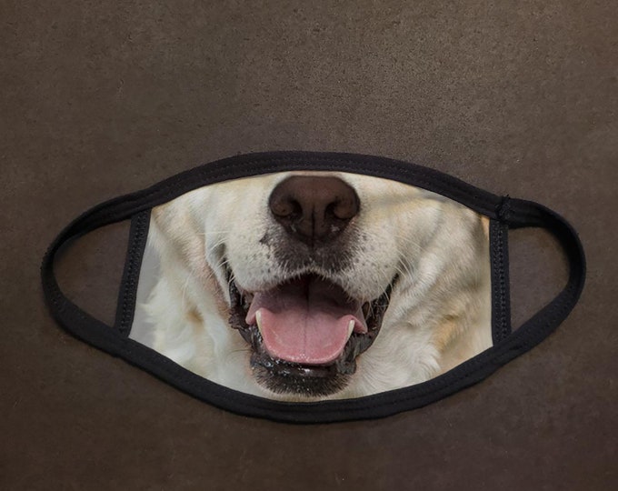 Dog Face Labrador Real Face Mask