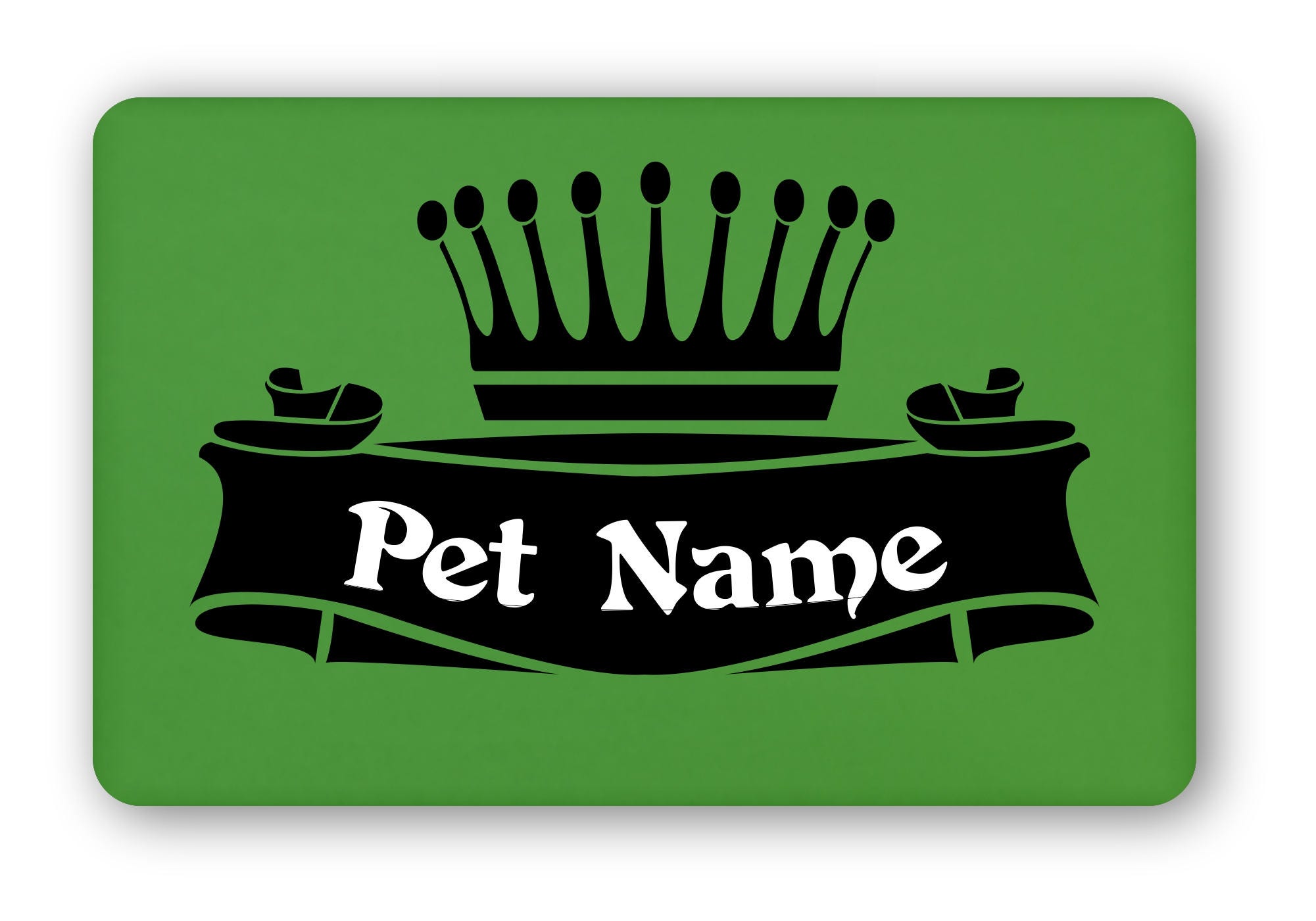 Personalized crown Pet Food Mat Etsy