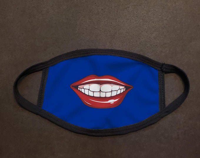 Cartoon Sexy Smile Face Mask