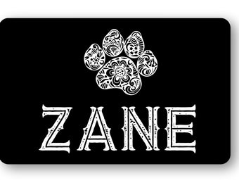 Personalized "Doodle Paw" Pet Food Mat