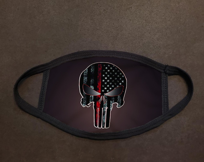 US Flag Skull Face Mask