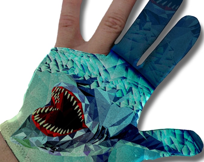 Geometric Shark Billiard Glove