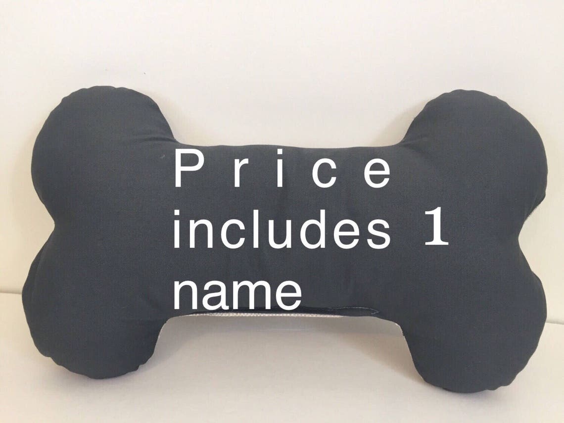 Dog Bone Bone Pillow Personalized Dog Bone Large Dog Bone Etsy