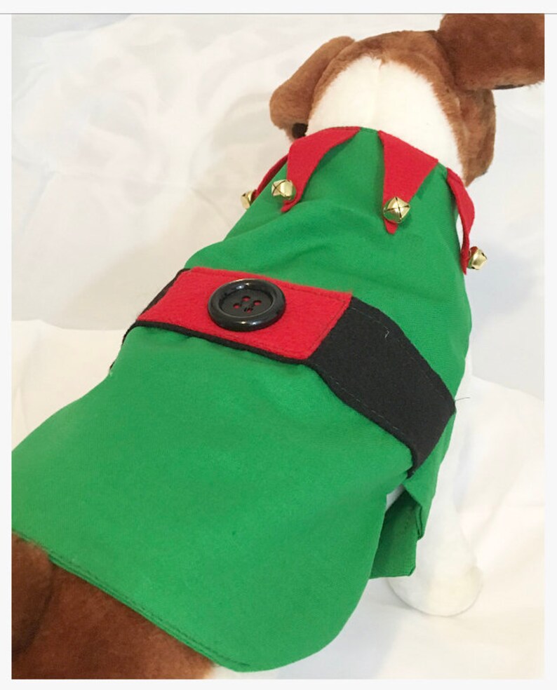 Christmas Dog Elf Costume Holiday Dog Costume Elf Dog Etsy