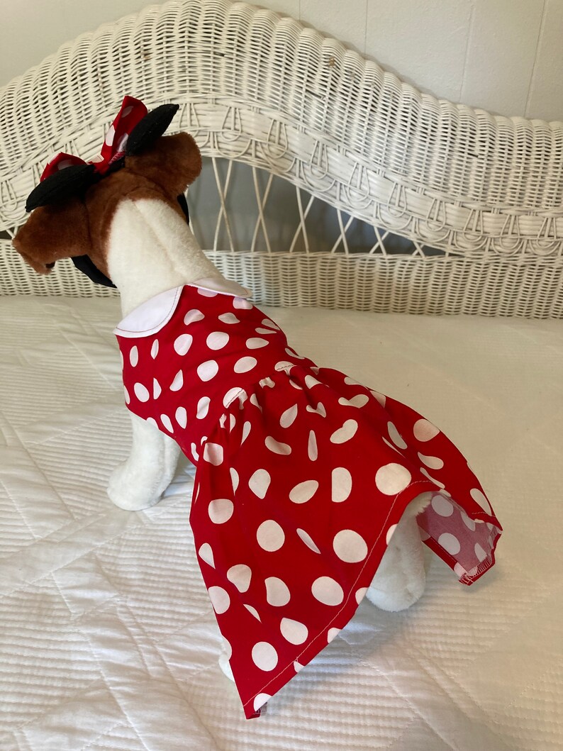 Small Dog Dress Halloween Dog Costume Minnie Mouse Inspired Etsy