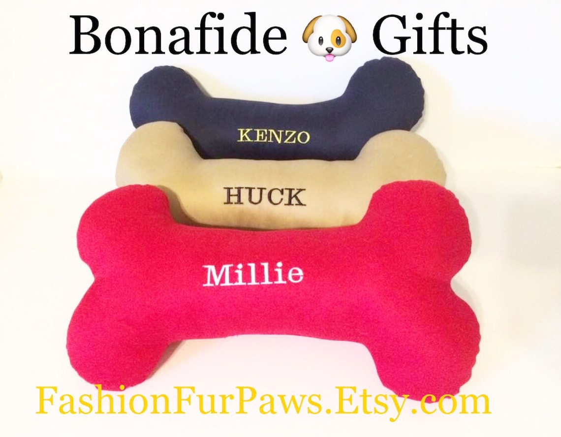 Dog Bone Bone Pillow Personalized Dog Bone Large Dog Bone Etsy