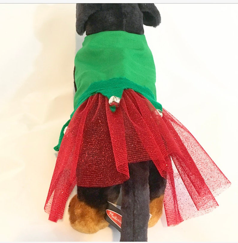 Christmas Dog Elf Costume Holiday Dog Costume Elf Dog Etsy