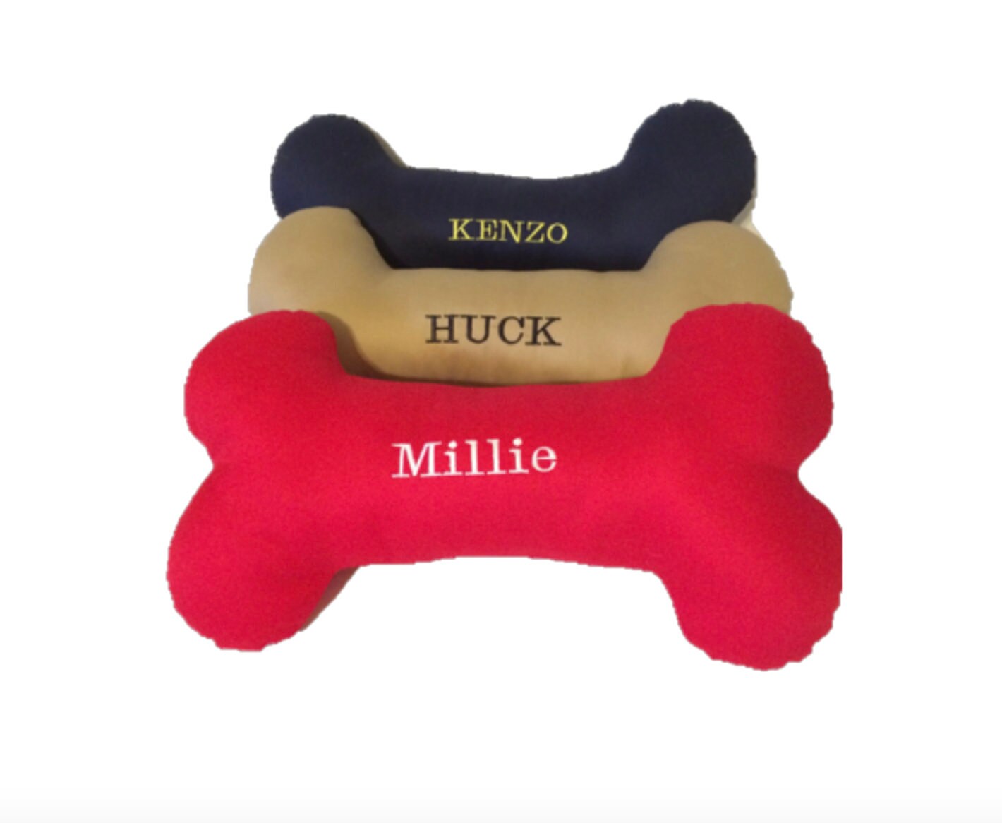 personalized dog bone pillow