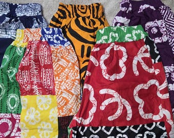 Ankara High-Waisted Shorts