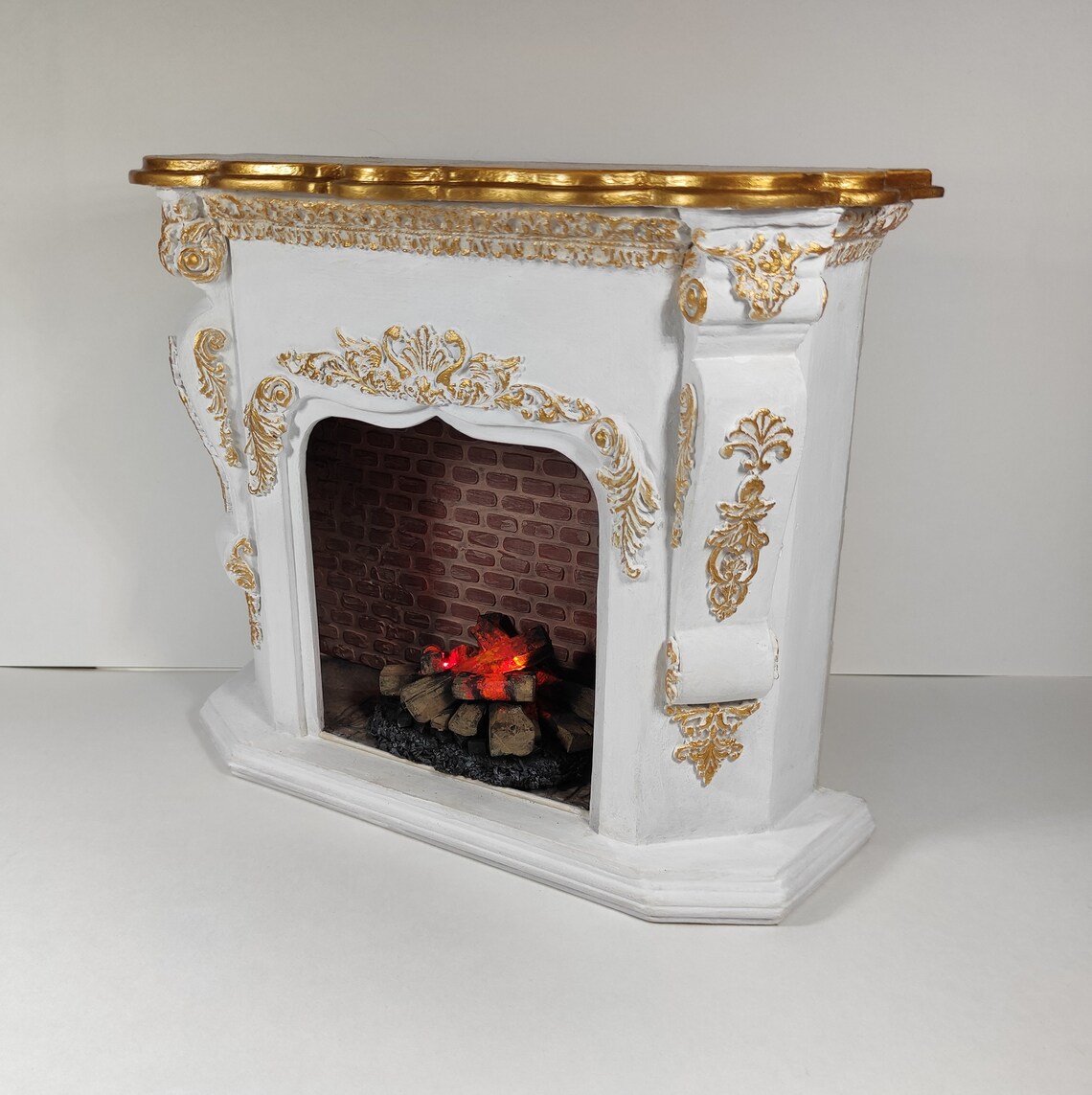 Miniature Fireplace Doll Furniture Dollfireplace 1/6 Etsy