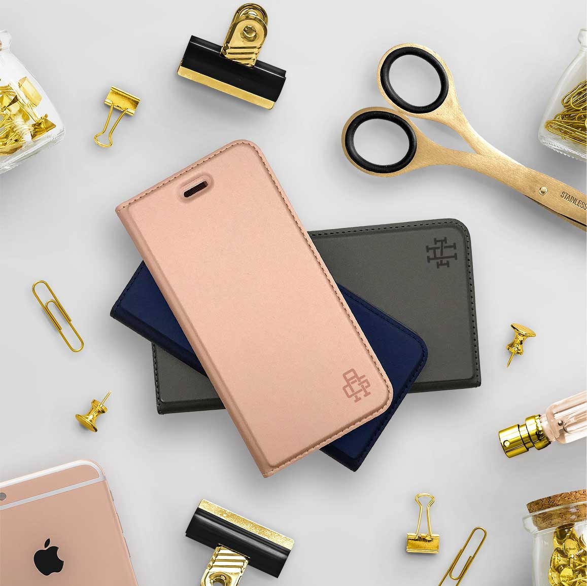 Monogram iPhone X wallet case iPhone 7 wallet case leather Etsy