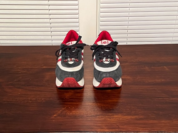 l.e.i. lei platform sneakers ~ red, white & blue … - image 2