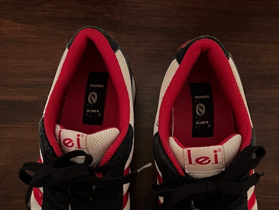 l.e.i. lei platform sneakers ~ red, white & blue … - image 6