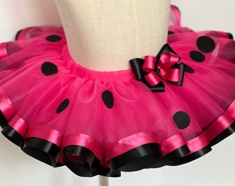 Hot Pink Tutu Skirt; Baby Girl Tutu; Toddler Girl Tutu Skirt. Girl Tutu Skirt. Girl Tutu Dress. Polka dots Tutu Dress.