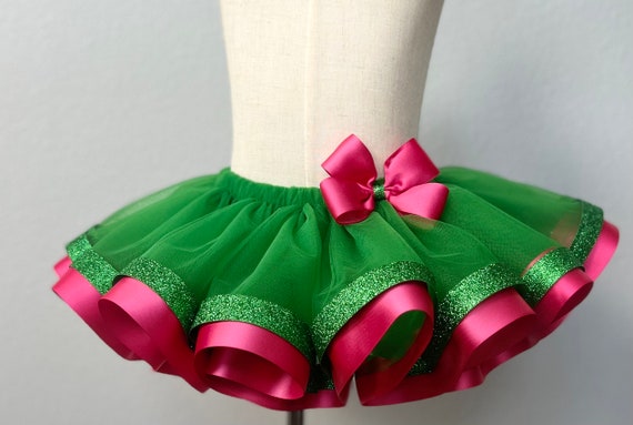 Green Hot Pink Tutu Skirt Baby Girl Tutu Toddler Girl Tutu Skirt Girl Tutu Skirt Toddler Tutu Dress Special Occasion Watermelon Etsy