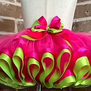 Strawberry-inspired Hot Pink and Lime Green Tutu Skirt | Two-layer Tulle Toddler Birthday Outfit | Handmade Dress-up Skirt for Girls. - Etsy Strawberry-inspired Hot Pink and Lime Green Tutu Skirt | Two-layer Tulle Toddler Birthday Outfit | Handmade Dress-up Skirt for Girls. - Etsy