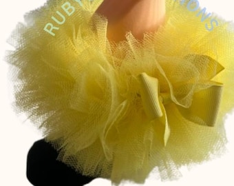 Black with Yellow Ruffle Socks for Special Occasion.