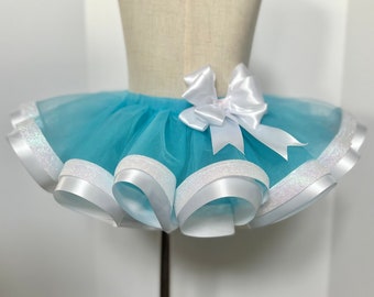 Falda tutú turquesa; Tutú para bebé niña; Falda tutú para niña pequeña. Falda tutú para niña. Falda tutú de cumpleaños; Falda tutú para ocasiones especiales.