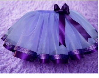 Lavander Tutu Skirt, Glitter Lavander Skirt, Baby Girl Tutu Skirt; Birthday Tutu Skirt; Toddler Tutu Skirt, Special Occasion Tutu Skirt