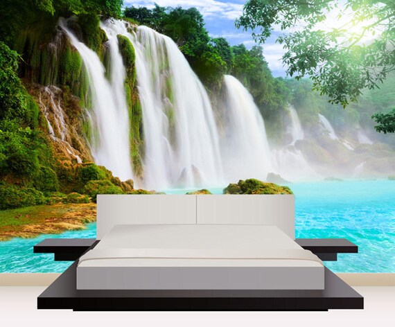 Wall Mural Nature Removable Nature Mural 3d Wallpaper Wall Etsy