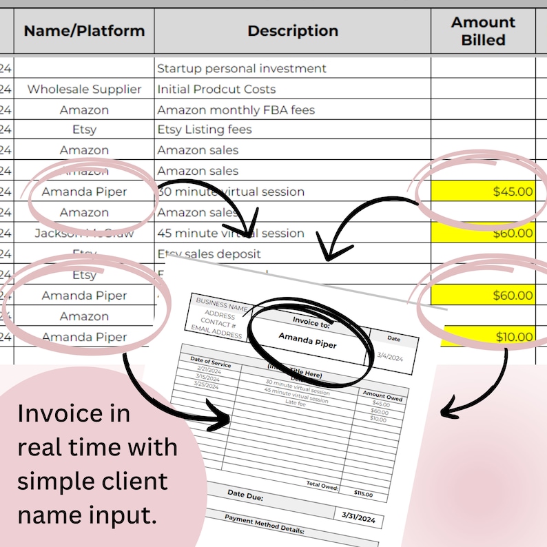Small Business Finance Tracker, Automated Google Sheet - Etsy