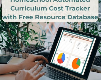Homeschool Curriculum Planner | Budget Tracker, Google Sheets (PDF)
