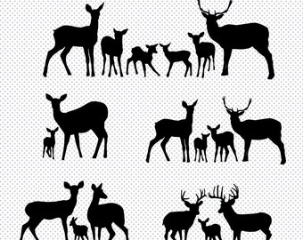 Download Deer family | Etsy