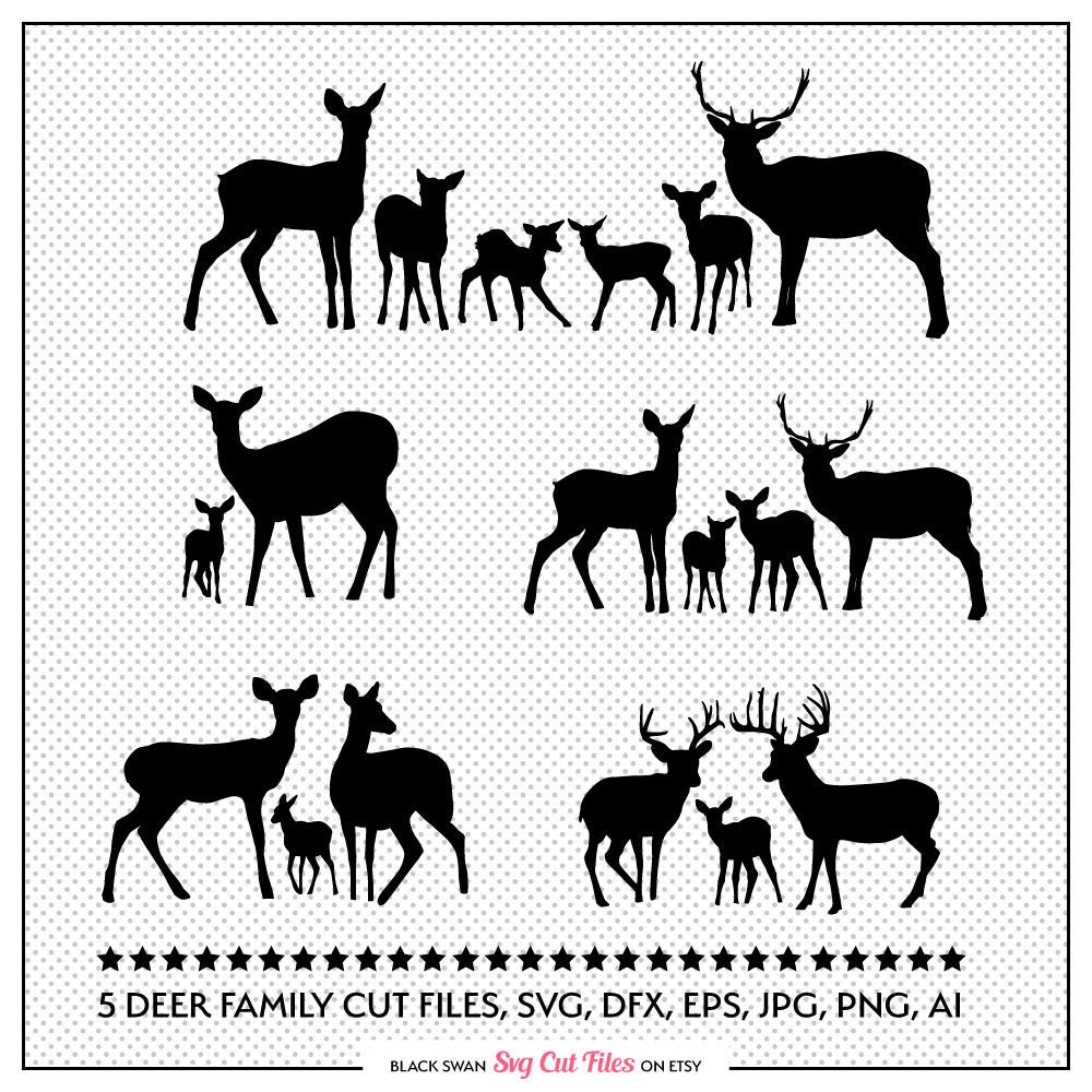 Free Free 158 Deer Family Svg SVG PNG EPS DXF File