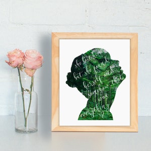 Taylor S - Woods - She Lost Him but She Found Herself and Somehow That Was Everything // 8x10" Digital Print // Inspired Quote, 1989, Lyric