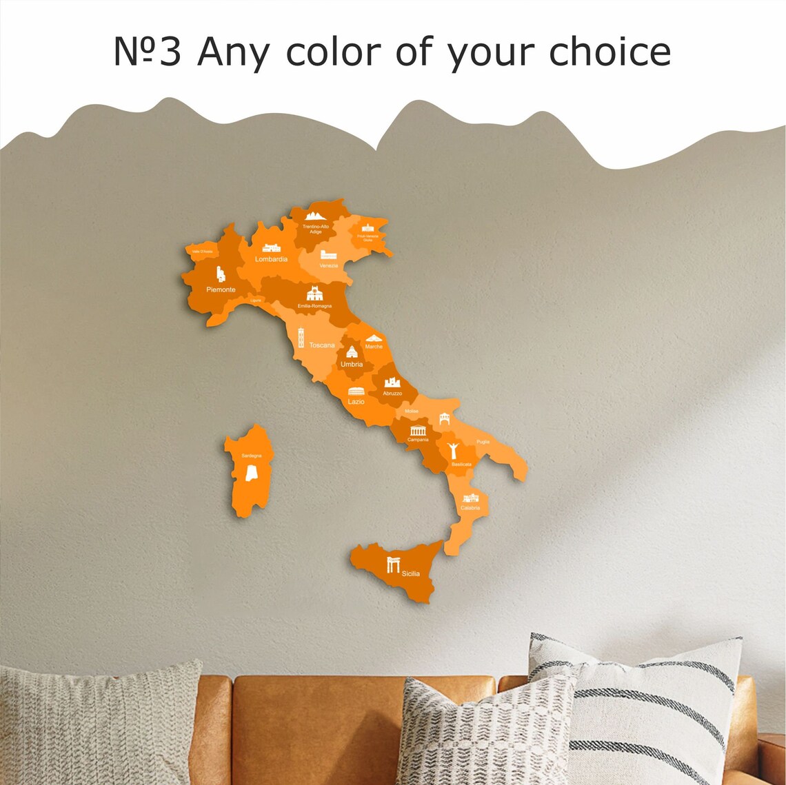 Italy Wood Map, Wood Wall Art, Italy Map Wall Art, Custom Map, Italy Travel Map, Wooden Engraved