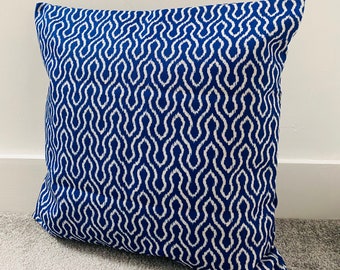 Ikat cushion cover | Etsy Light Blue Cotton Cushion Cover Pillow