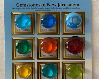 Gemstones of New Jerusalem Glass Stones