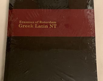 Erasmus of Rotterdam Greek Latin New Testament