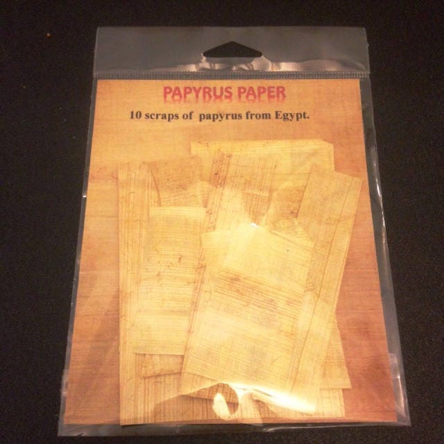 Genuine Papyrus Paper Pre Drawn Egyptian Design Colour Scroll 20x 30cm - 5  Sheet