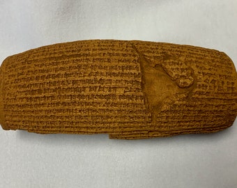 Cyrus Cylinder Replica: Ancient Babylonian Inscription on Wooden ...