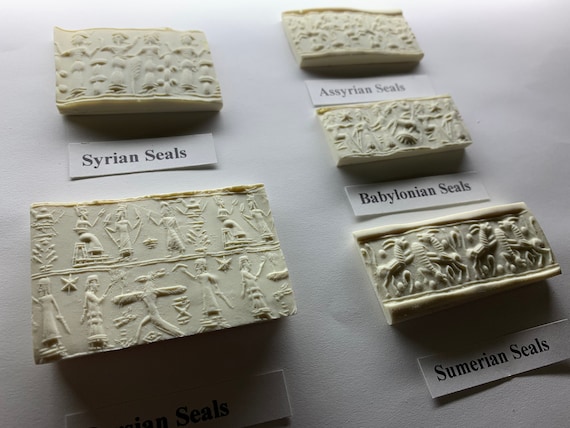 Ancient Cylinder Seal Set #1 - Etsy 日本