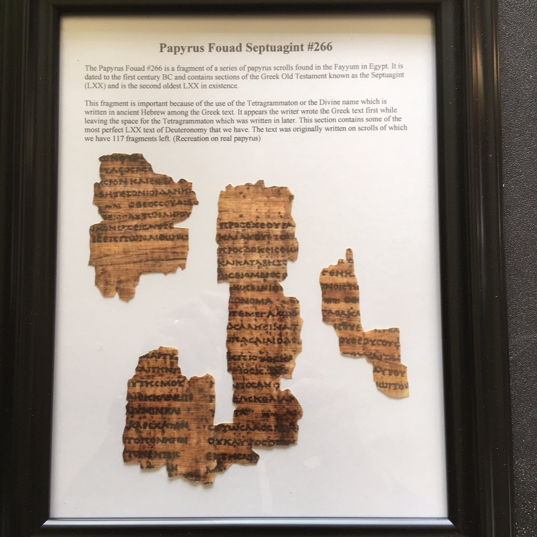 Papyrus Fouad 266 Recreation (3 Fragments) - Etsy