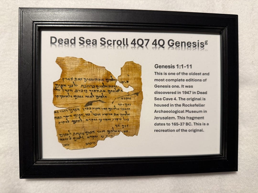 Dead Sea Scroll 4Q Genesis(g) Recreation - Etsy