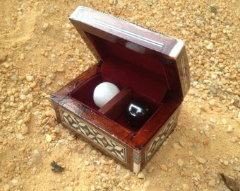 Urim & Thummim Glass Spheres in Mother of Pearl Box