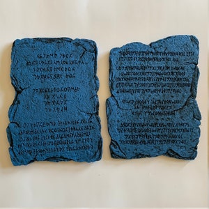 Ten Commandments in Paleo Hebrew Script Recreation