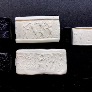 Ancient Gilgamesh Cylinder Seal Set Recreations