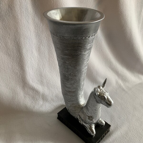 Persian Silver Gazelle Rhyton Cup Recreation