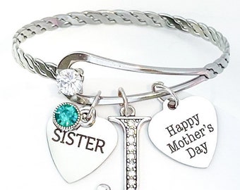 Mothers Day Sister Bracelet, Unique Sister Gifts, Sister Personalized Bracelet, Mothers Day Gift, Sister Gift, Sister Mothers Day Gift