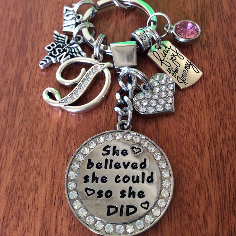 BSN GIFT BSN Graduation Gift Bsn Charm Keychain Nurse Etsy