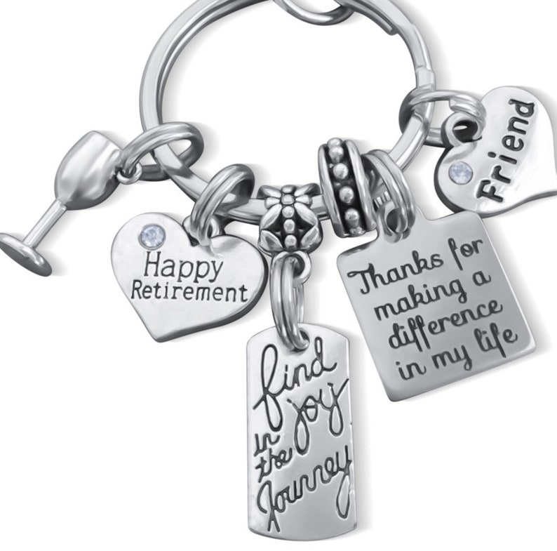 RETIREMENT GIFT FRIEND Retirement Gift Personalized Retirement Retirement Keychain Retirement Gifts For Friends Happy Retirement Gifts