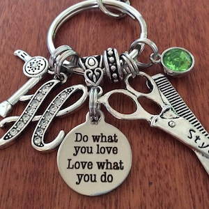 HAIR DRESSER Gifts, Hair Stylist Gift, Beautician Gifts, Cosmetologist Gifts, Hair Stylist Keychain, Hair Stylist Birthday, Beautician Gift